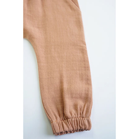 Kız Erkek Bebek Ve Çocuk Uzun Kollu Müslin Alt Üst İkili Takım