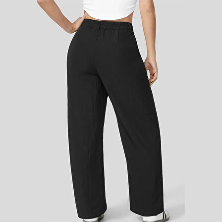 X Nurbeli Kadın Yarım Lastikli Esnek Palazzo Pantolon