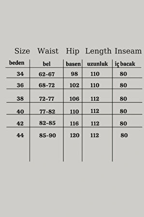 Kadın Yüksek Bel Yırtmaç Detaylı Gizli Fermuarlı Palazzo Pantolon