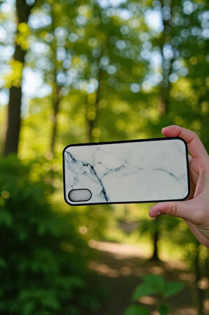 iPhone X / Xs Uyumlu Esnek Silikon Telefon Kılıfı Beyaz