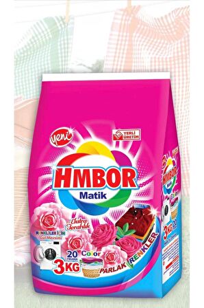 Hmbor Matik 3 Kg Renkliler İçin