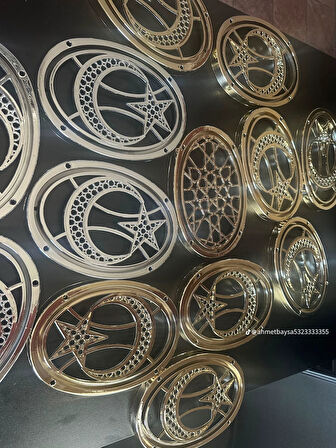 Led Işıklı Hoparlör Kapağı Seti 16 cm 4 adet