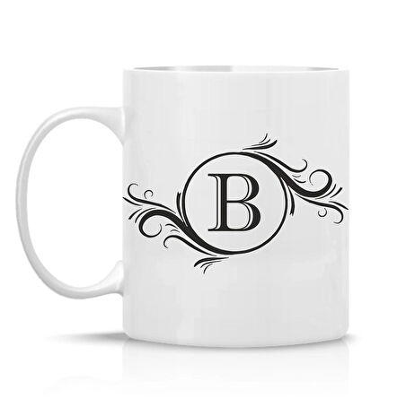 İsim Harf Kupa Kişiye Özel Baskılı Kupa Bardak