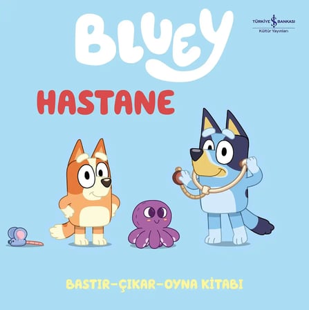 Bluey - Hastane - Bastır - Çıkar - Oyna Kitabı - Sert Kapak
