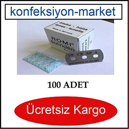 Kumaş Gramaj Aleti Kesici Bıçağı Gramaj Aleti Çok Amaçlı Jilet 100 Adet