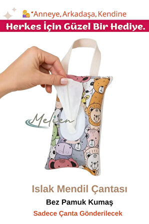 Islak Mendil Saklama Çantası Seyahatte Evde Arabada İşte ve Bebek Arabasında Islak Mendil Kutusu