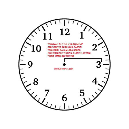 60 cm saat mekanizması 60 cm yelkovan