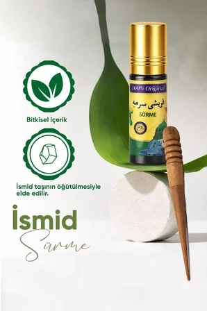 Doğal Siyah Sürme Yoğun Siyah Renk, Katkısız İçerik