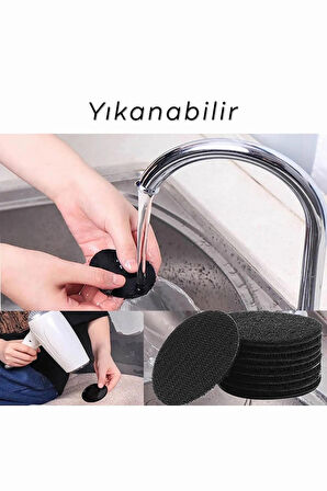 10 Adet Sabit Cırt Halı Kaydırmaz Çift Taraflı Bant Bağlayıcı Manyetik Bant Beyaz