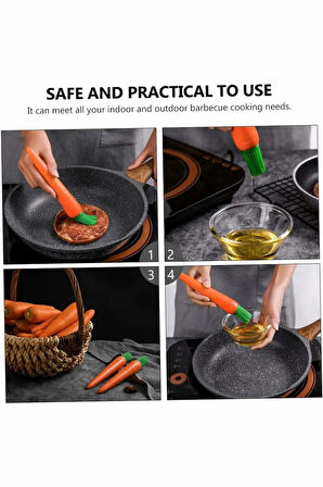 Havuç Görünümlü Izgara Mutfak Sos Yağ Hamur Işi Yumurta Fırçası