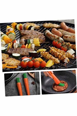 Havuç Görünümlü Izgara Mutfak Sos Yağ Hamur Işi Yumurta Fırçası