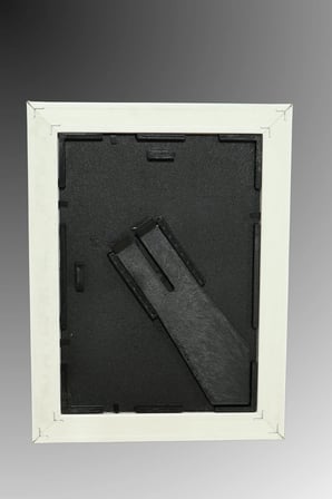 Dekoratif Lüks Antik 10X15 İşlemeli Açık Krem Plastik Fotoğraf Çerçevesi