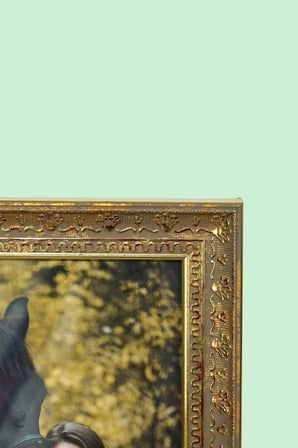 Dekoratif Lüks Antik 10X15 İşlemeli Gold Plastik Fotoğraf Çerçevesi