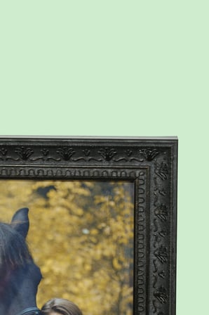 Dekoratif Lüks Antik 10X15 Koyu Lacivert Plastik Fotoğraf Çerçevesi