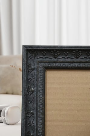 Dekoratif Lüks Antik Kare 15X15 Camlı Plastik Fotoğraf Çerçevesi