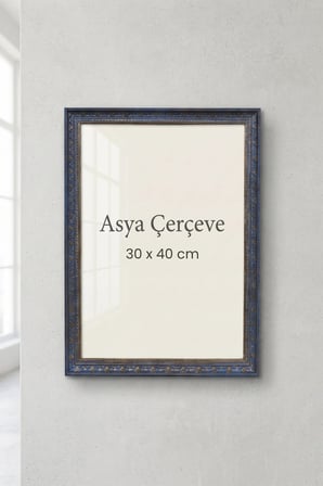 30 x 40 cm İstanbul Serisi İşlemeli Camlı Oda Mutfak Salon Koridor Poster ve Resim Çerçevesi