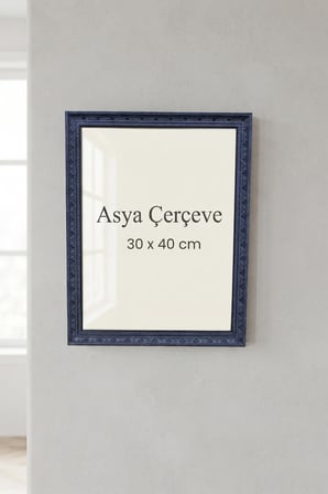 30 x 40 cm İstanbul Serisi İşlemeli Camlı Oda Mutfak Salon Koridor Poster ve Resim Çerçevesi
