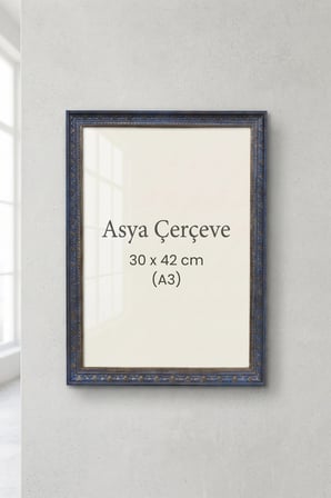 30 x 42 cm (A3 ebat) İstanbul Serisi İşlemeli Camlı Oda Mutfak Salon Koridor Poster ve Resim Çerçevesi