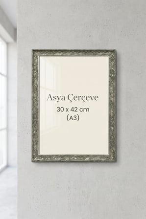30 x 42 cm (A3 ebat) İstanbul Serisi İşlemeli Camlı Oda Mutfak Salon Koridor Poster ve Resim Çerçevesi