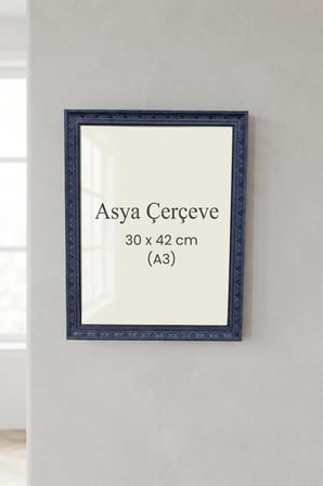 30 x 42 cm (A3 ebat) İstanbul Serisi İşlemeli Camlı Oda Mutfak Salon Koridor Poster ve Resim Çerçevesi