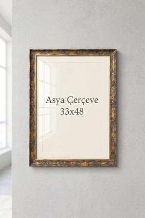 33 x 48 cm İstanbul Serisi İşlemeli Camlı Oda Mutfak Salon Koridor Avukat Ruhsatnamesi Poster ve Resim Çerçevesi