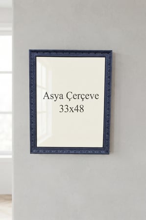 33 x 48 cm İstanbul Serisi İşlemeli Camlı Oda Mutfak Salon Koridor Avukat Ruhsatnamesi Poster ve Resim Çerçevesi