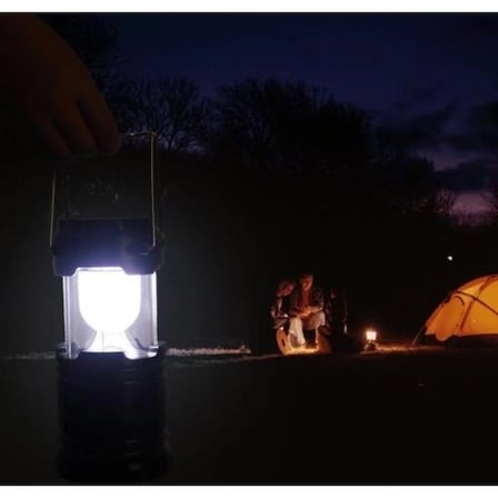 5900t Güneş Enerjili Şarj Edilebilir Usb Girişli Kamp Feneri Büyük Boy
