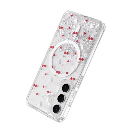 Onegif Samsung Galaxy S26 Misk Simli Magsafe Kapak - Desen 5