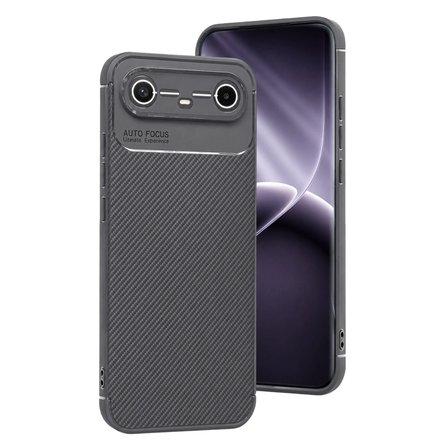 Tecno Spark Slim 5g Auto Focus Karbon Kapak - Gri