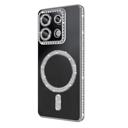 Xiaomi Redmi Note 13 Pro 4g Joke Simli Magneticsafe Kılıf - Gümüş