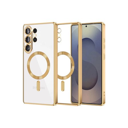 Samsung Uyumlu Galaxy S Ultra Kross Magneticsafe Kapak - Gold