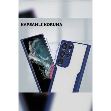 Samsung Uyumlu Galaxy S Plus Kılıf Platin Silikon - Lacivert
