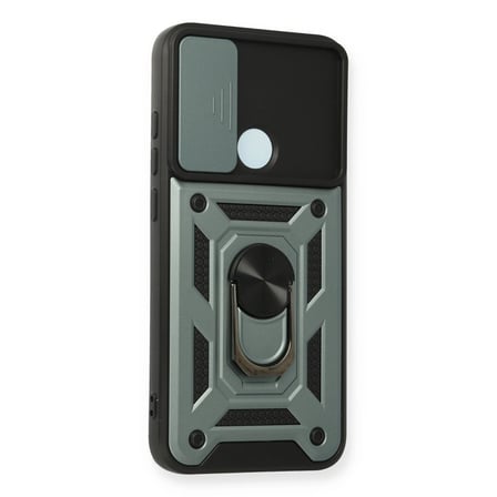 Xiaomi Redmi Note  Kılıf Pars Lens Yüzüklü Silikon - Yeşil