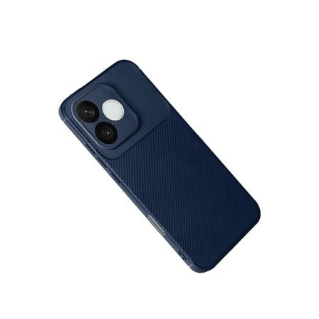 Huawei Honor  Lite Auto Focus Karbon Kapak - Lacivert