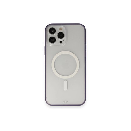 Apple Uyumlu İphone Pro Kılıf Grand Magneticsafe Kapak - Mor