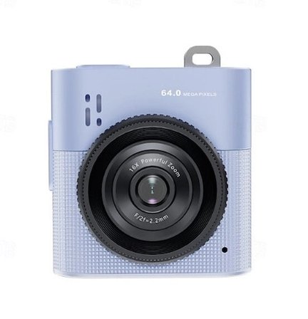 Mini Dijital Kamera 64mp 16x Digital Zoom Retro Vintage 1.4’’ekranlı Video Kamera Taşınabilir Tasarı
