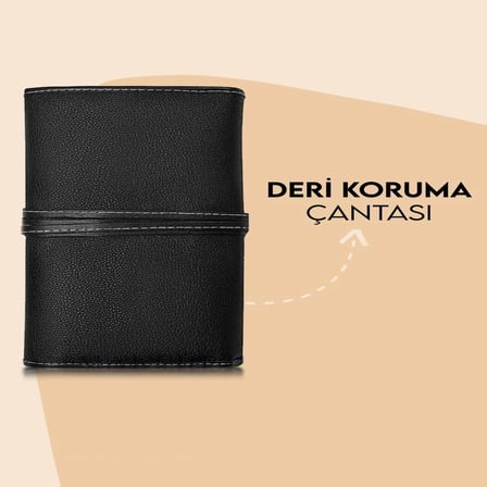 24'lü Profesyonel Deri Çantalı Makyaj Fırça Seti