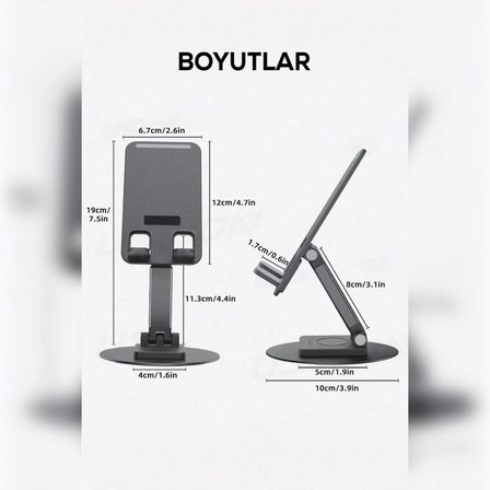 Kablo Geçirilebilir Telefon Tutucu