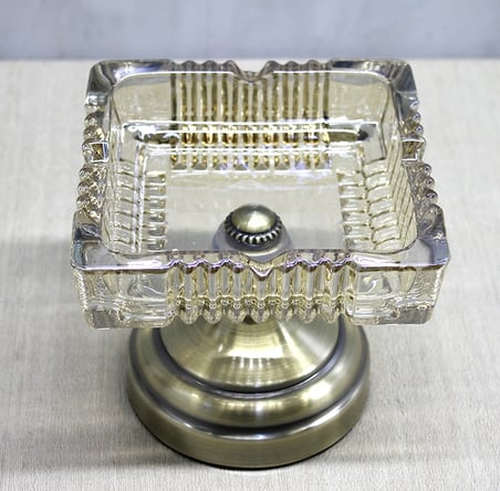 Metal Ayaklı Cam Küllük Alk4878