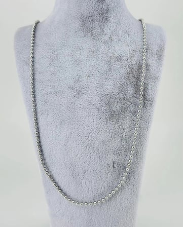 Rodyum Çelik Erkek Kolye 60 Cm - Ekl0024