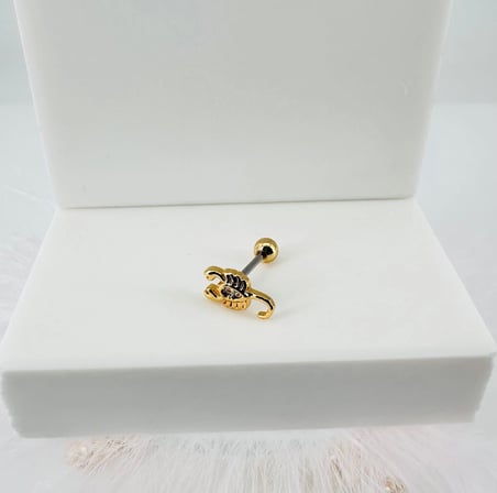 Zirkon Taşlı Uç Kısmı : Pirinç Kıkırdak Bar Uzunluğu : 6 Mm / Bar Kalınlığı 0.8 Mm / Top Boyu 3 Mm -