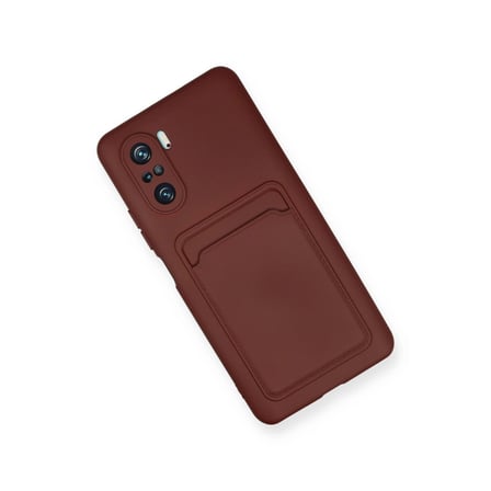 Xiaomi Mi 11i Kılıf Kelvin Kartvizitli Silikon - Bordo