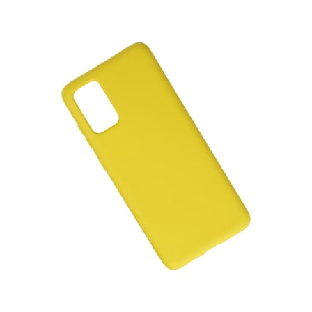 Samsung Uyumlu Galaxy S20 Plus Kılıf Nano İçi Kadife Silikon - Sarı