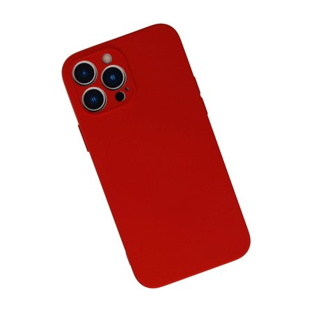 Apple Uyumlu İphone 13 Pro Max Kılıf Nano İçi Kadife Silikon - Kırmızı
