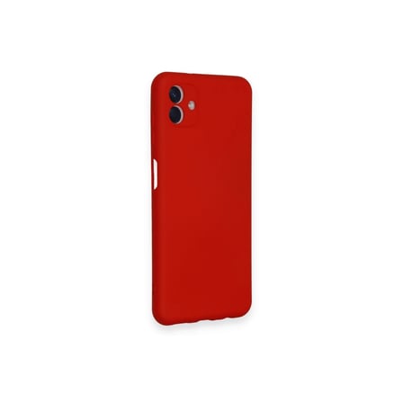 Samsung Galaxy A04 Kılıf Nano İçi Kadife Silikon - Kırmızı