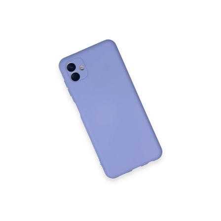Samsung Uyumlu Galaxy A04 Kılıf Nano İçi Kadife Silikon - Lila