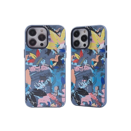 Apple İphone 14 Pro Kılıf Prada Desenli Kapak - Prada Pembe - 1