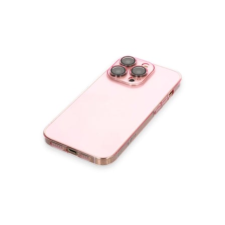 Apple İphone 13 Pro Kılıf Armada Lensli Kapak - Rose Gold