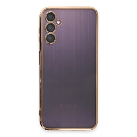Samsung Uyumlu Galaxy A14 4g Kılıf Razer Lensli Silikon - Gold