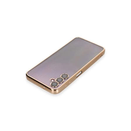 Samsung Uyumlu Galaxy A14 4g Kılıf Razer Lensli Silikon - Gold